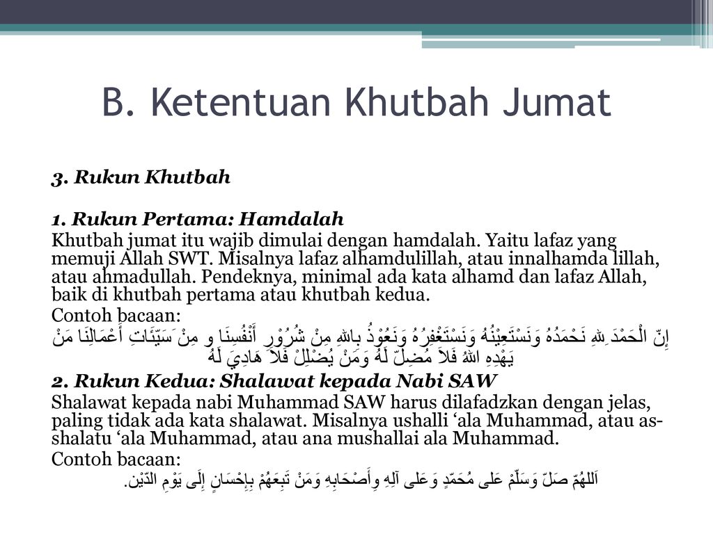 Contoh Teks Khutbah Jumat Lengkap Khutbah Pertama Dan Kedua Berbagai